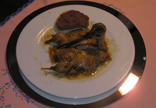 Plato de becada